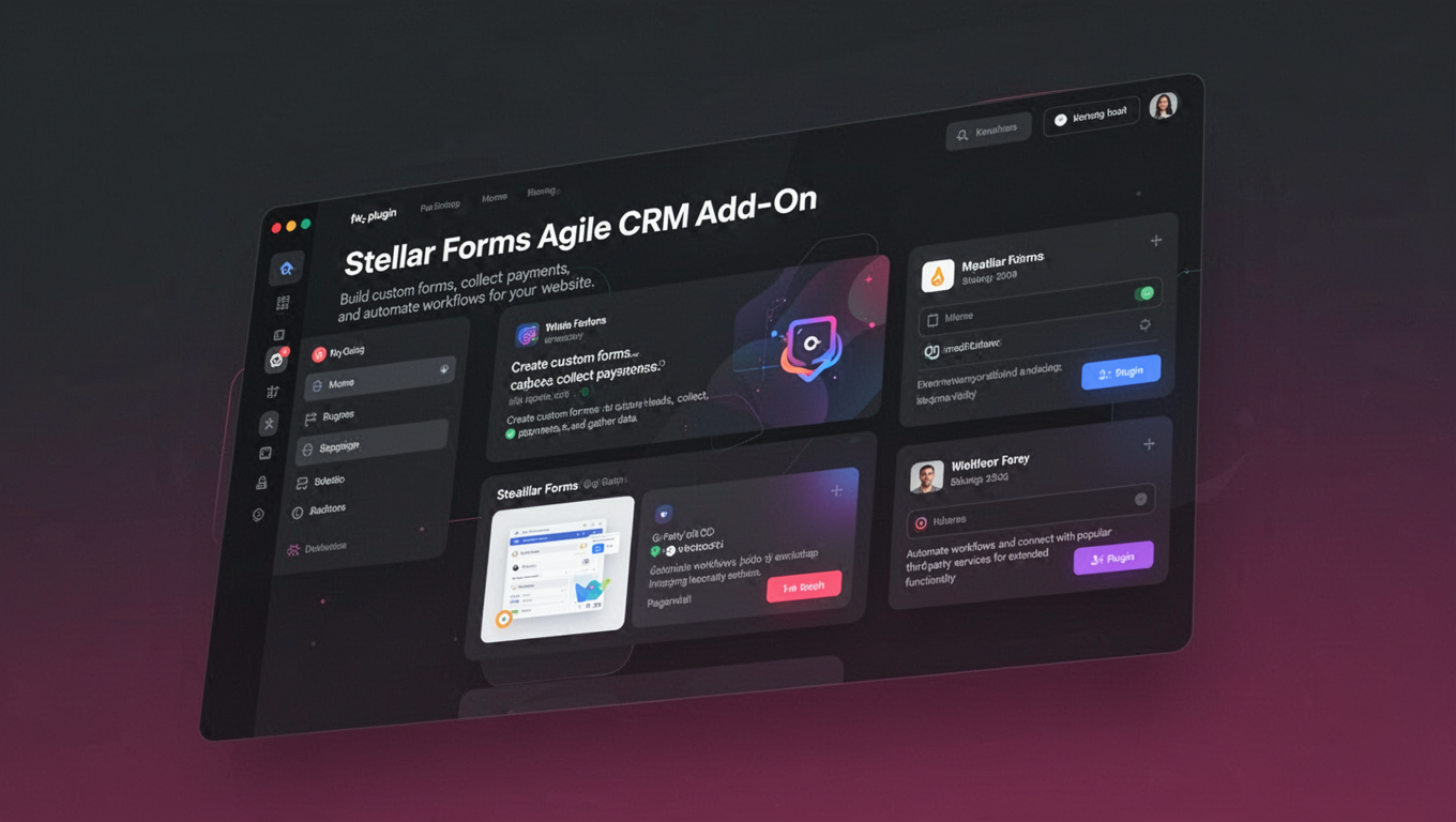 Preview of Stellar Forms Agile CRM Add-On