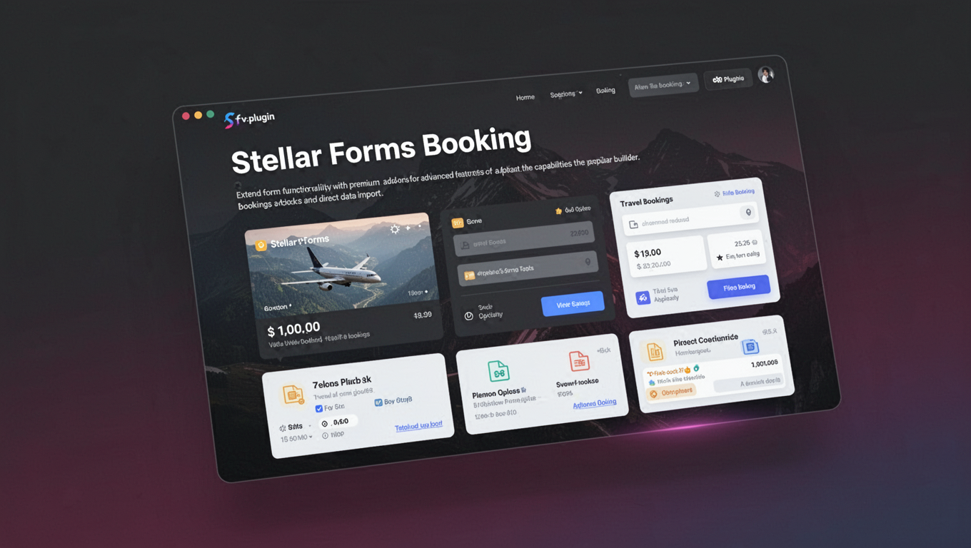 Preview of Stellar Forms Booking