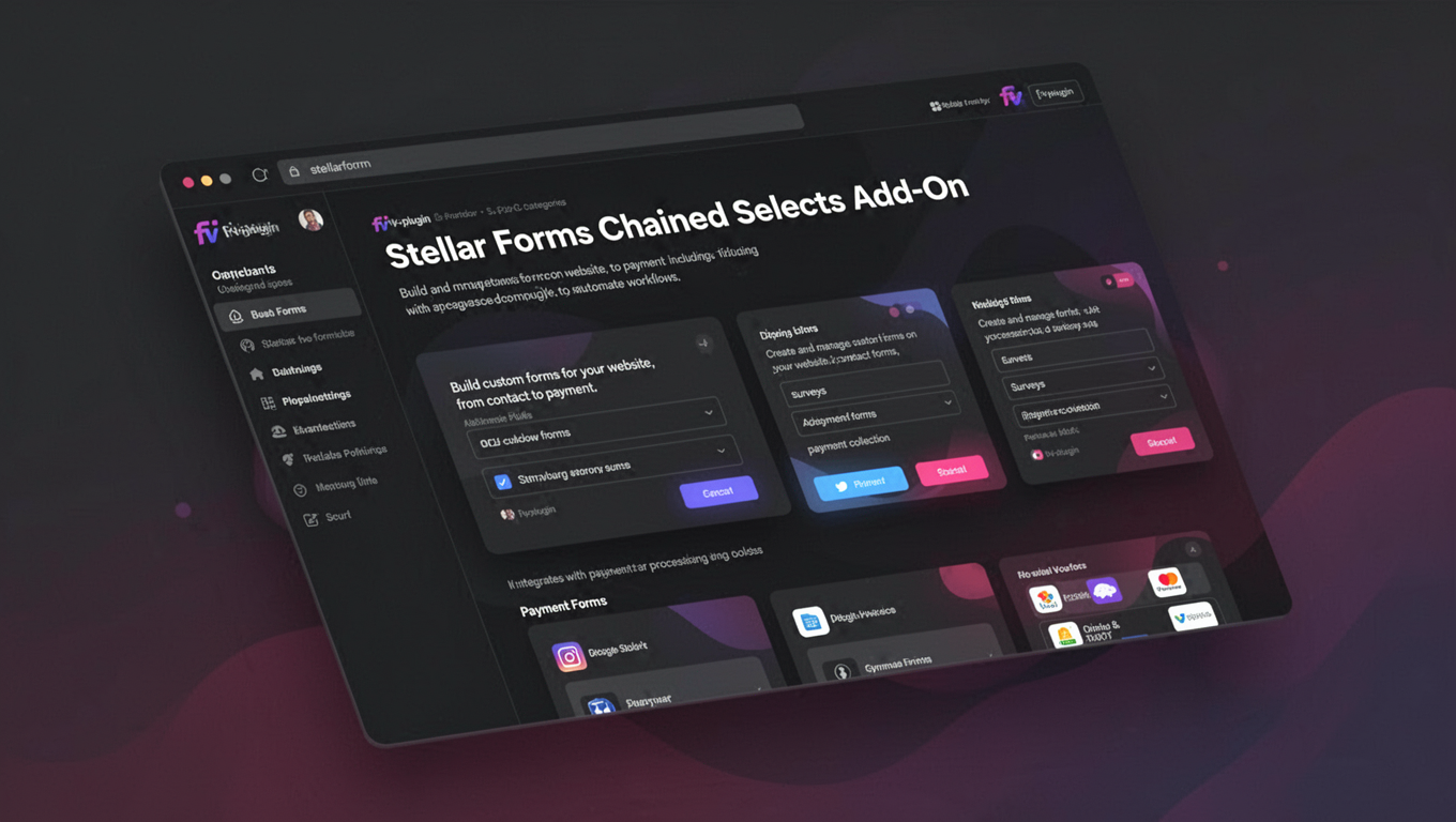 Preview of Stellar Forms Chained Selects Add-On