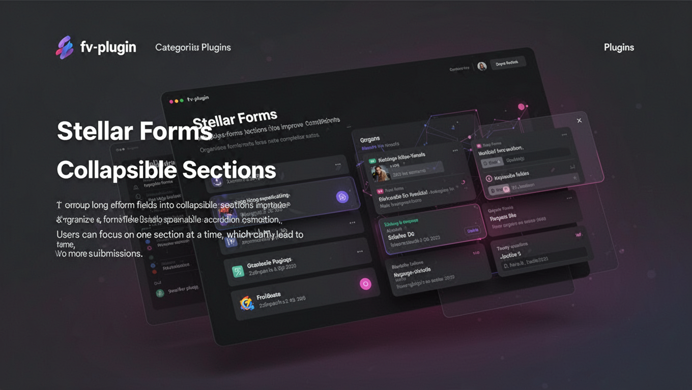 Preview of Stellar Forms Collapsible Sections