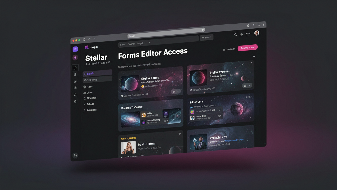 Preview of Stellar Forms Editor Access