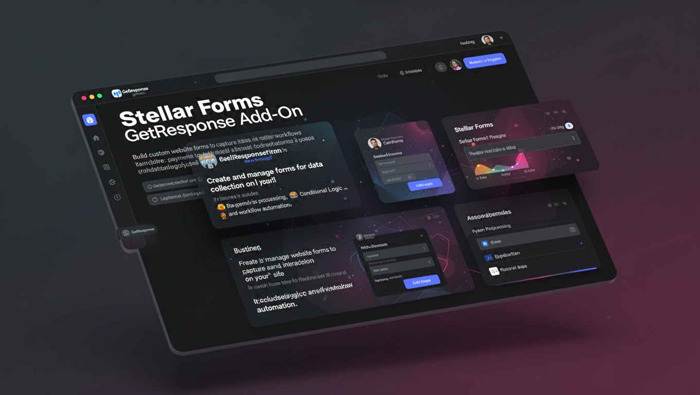 Preview of Stellar Forms GetResponse Add-On