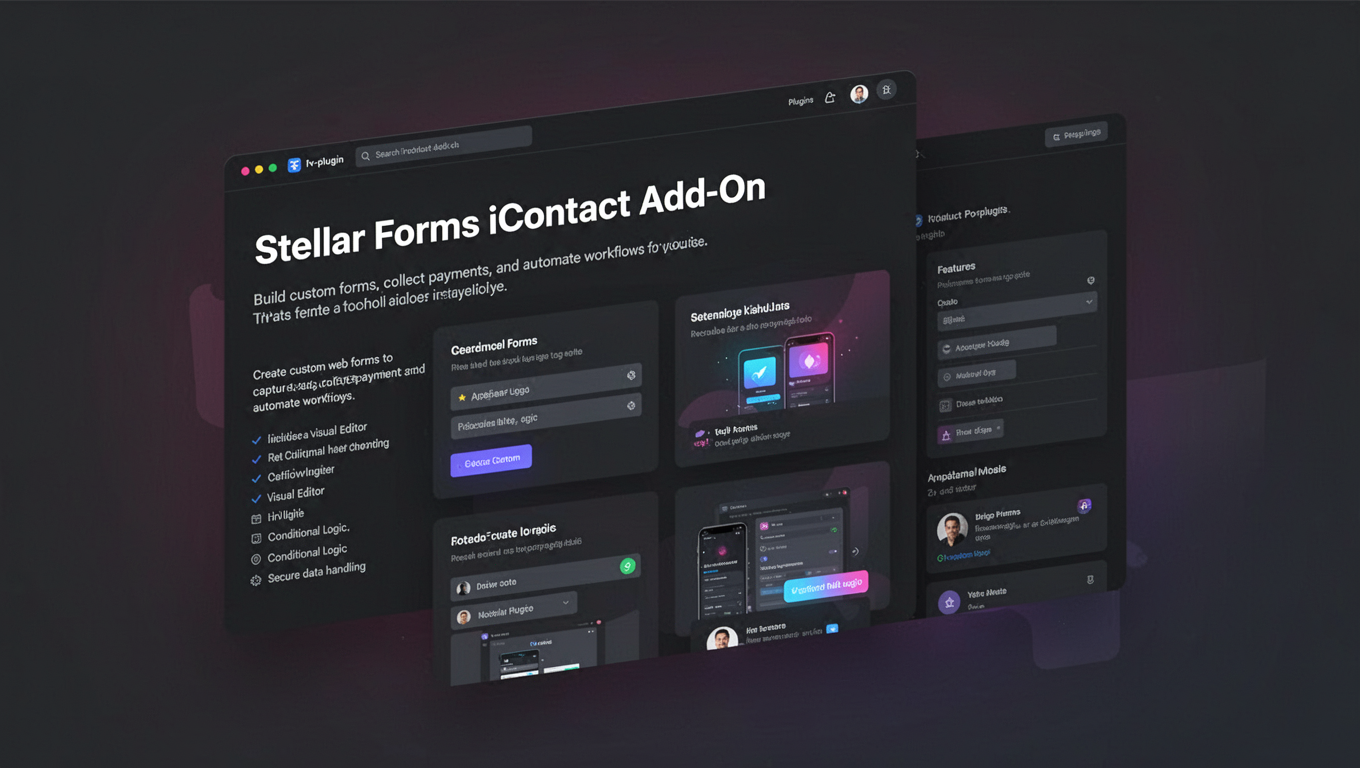 Preview of Stellar Forms iContact Add-On