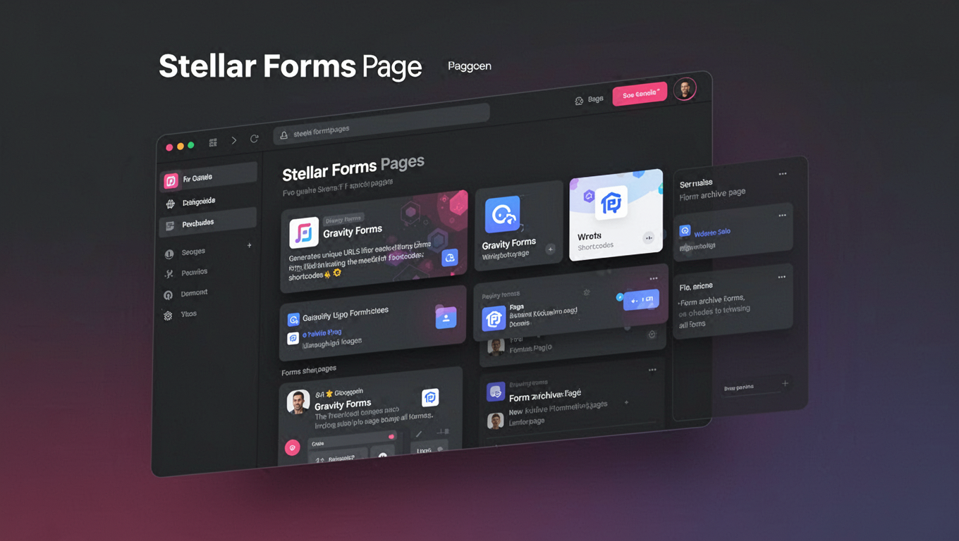 Preview of Stellar Forms Pages