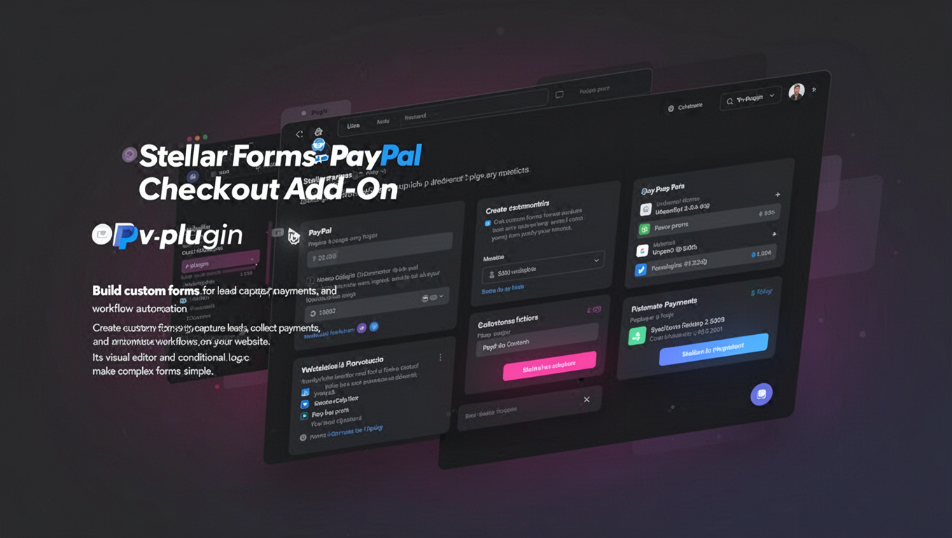 Preview of Stellar Forms PayPal Checkout Add-On