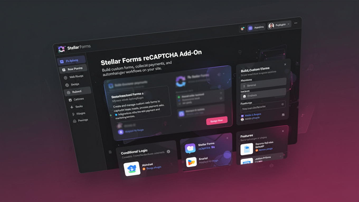 Preview of Stellar Forms reCAPTCHA Add-On