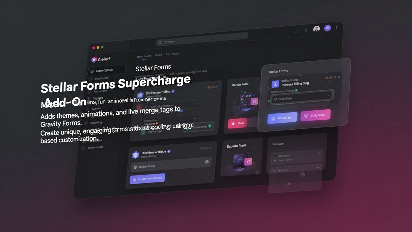 Preview of Stellar Forms Supercharge Add-On