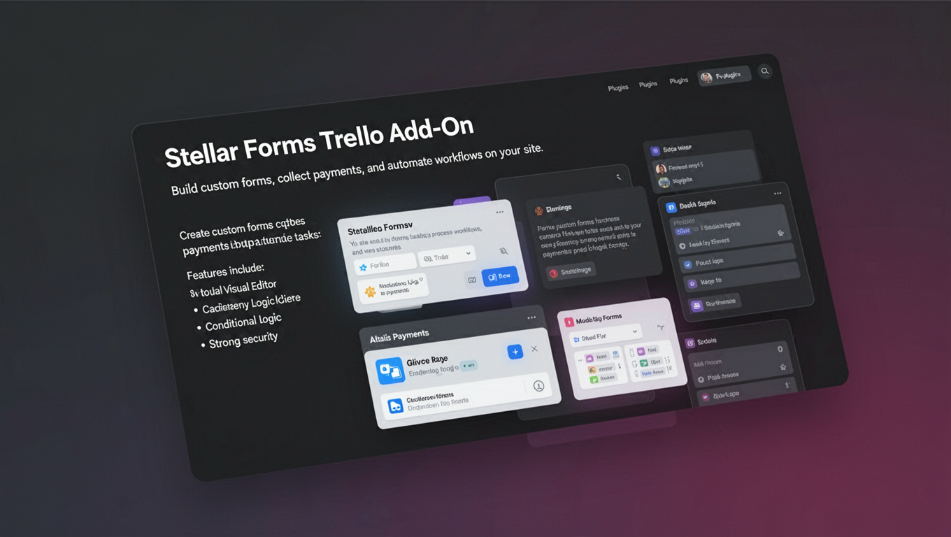 Preview of Stellar Forms Trello Add-On
