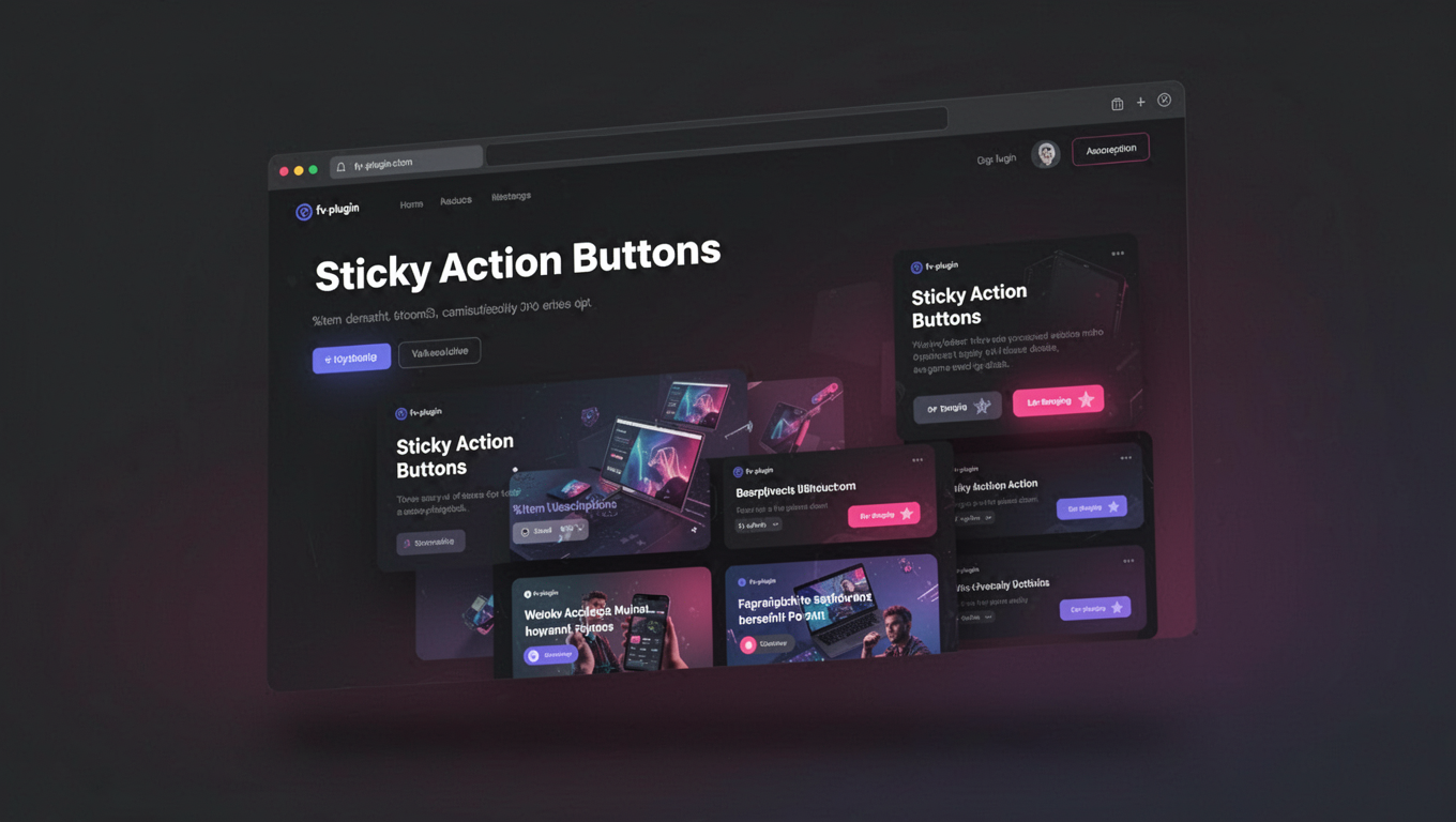 Preview of Sticky Action Buttons