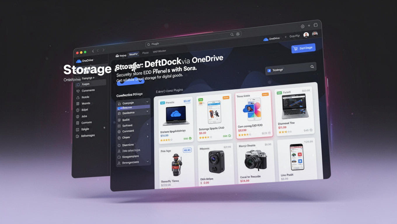 Preview of Storage for DeftDock via OneDrive
