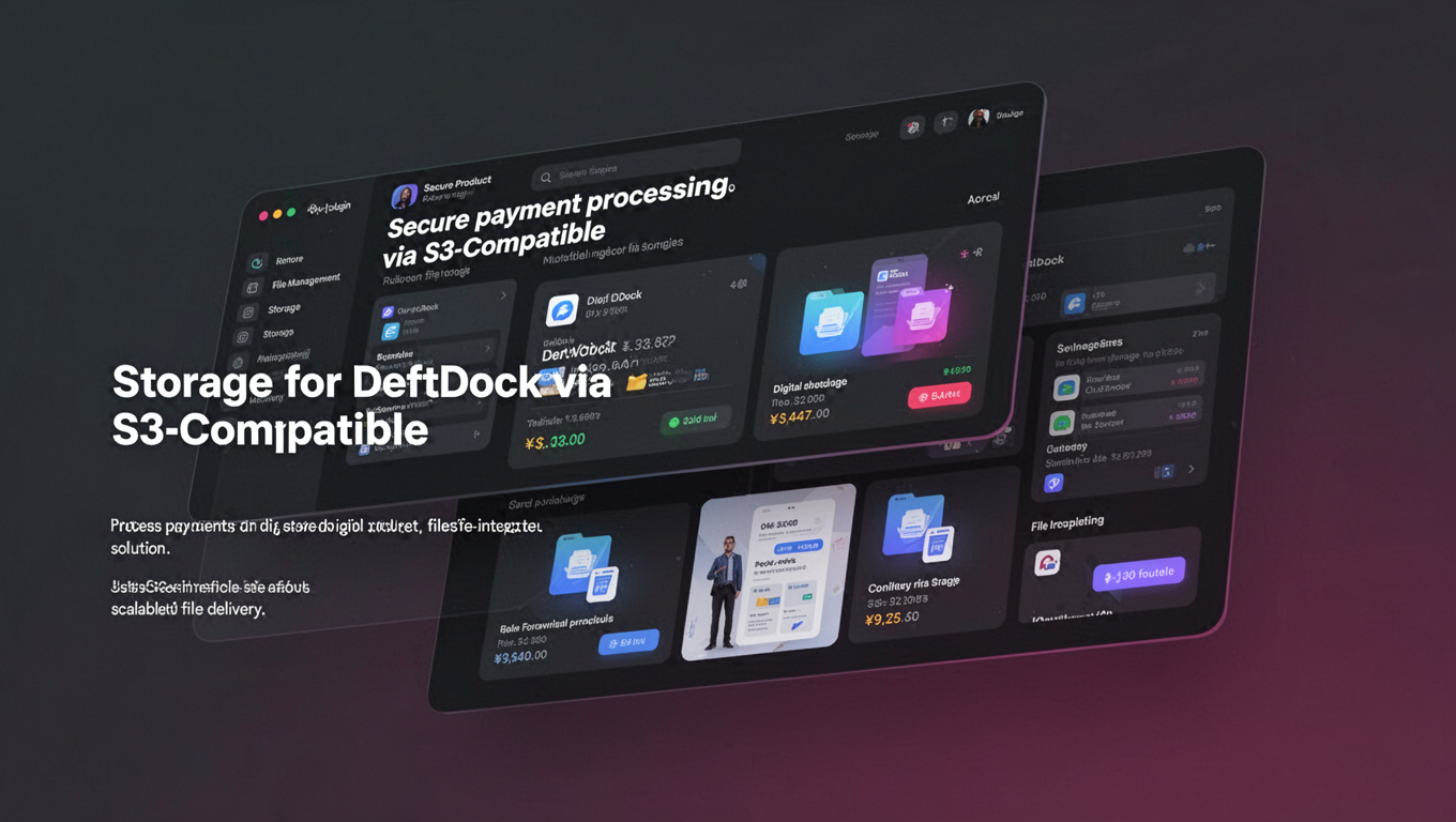 Preview of Storage for DeftDock via S3-Compatible