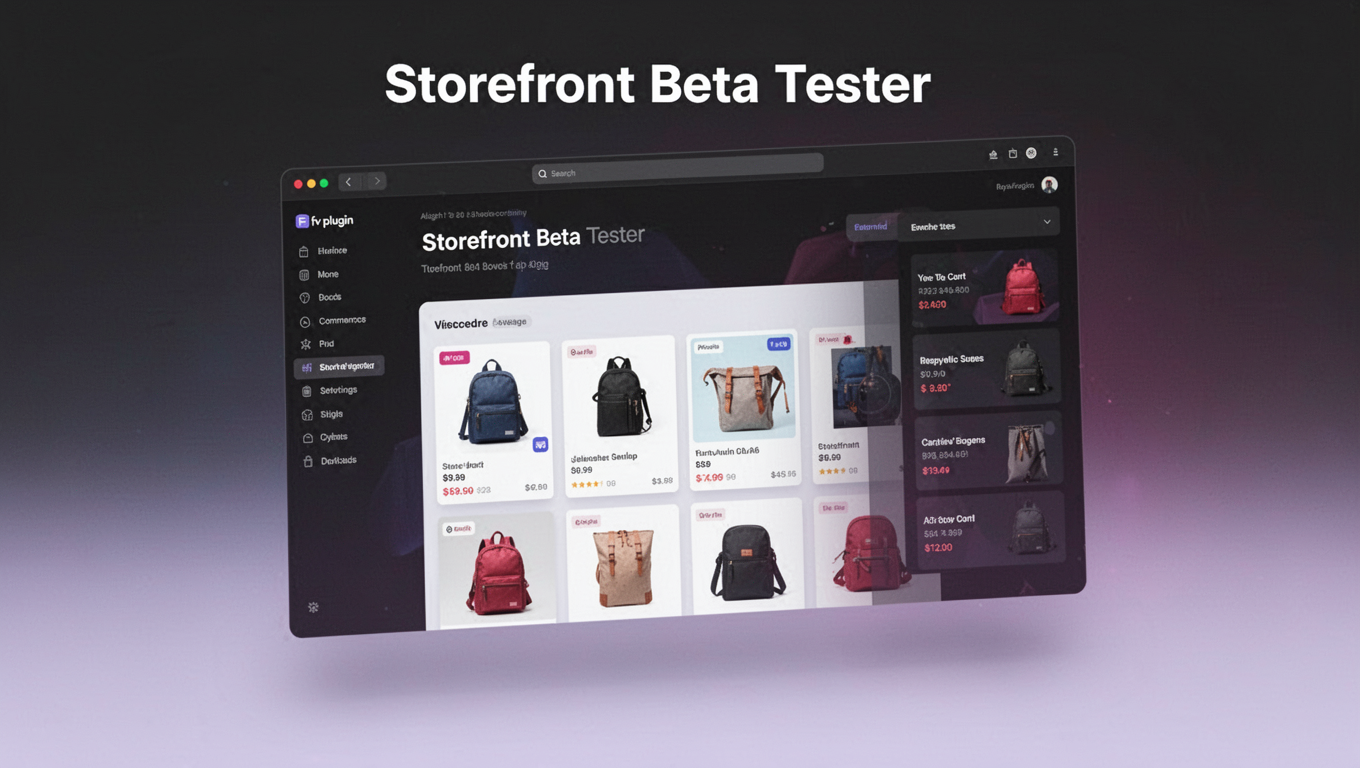 Preview of Storefront Beta Tester