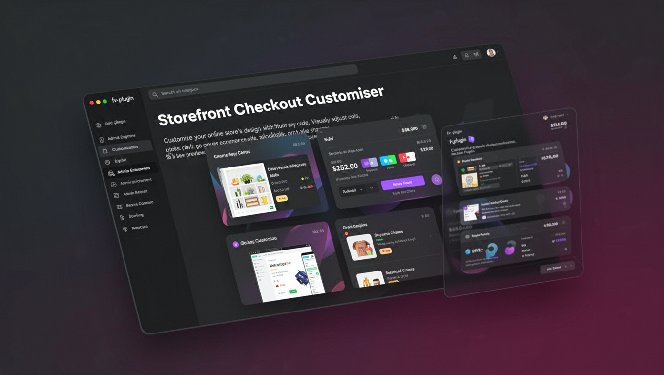 Preview of Storefront Checkout Customiser