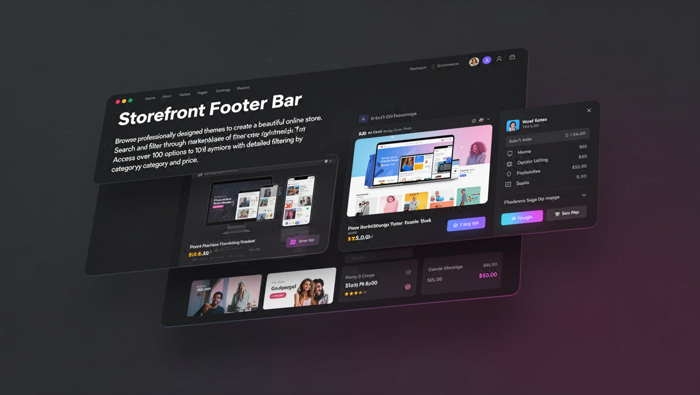 Preview of Storefront Footer Bar