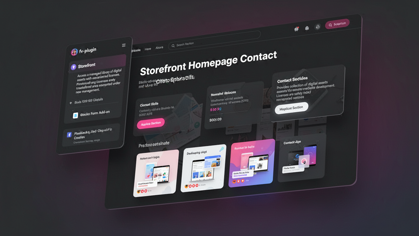 Preview of Storefront Homepage Contact Section