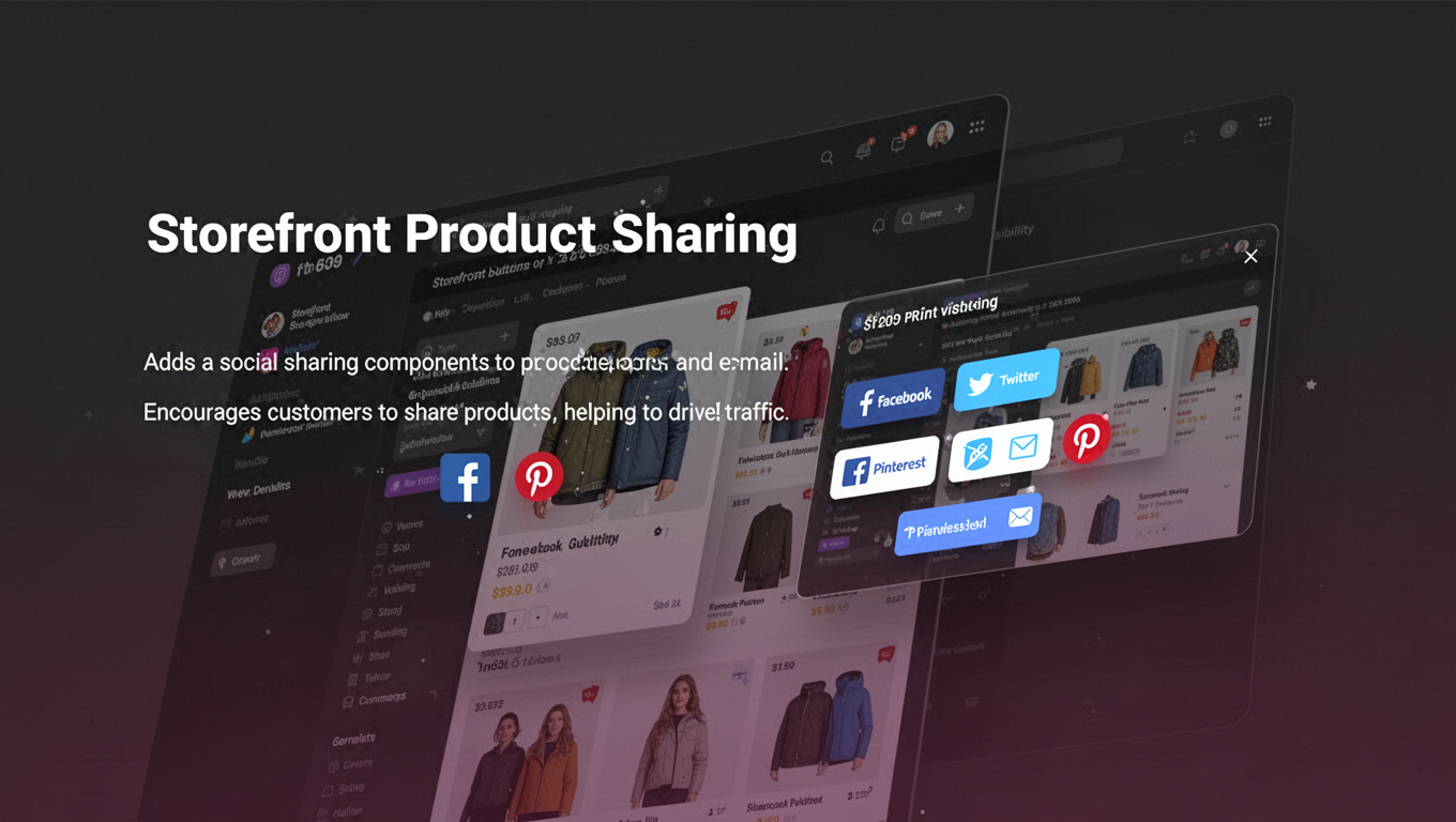 Preview of Storefront Product Sharing