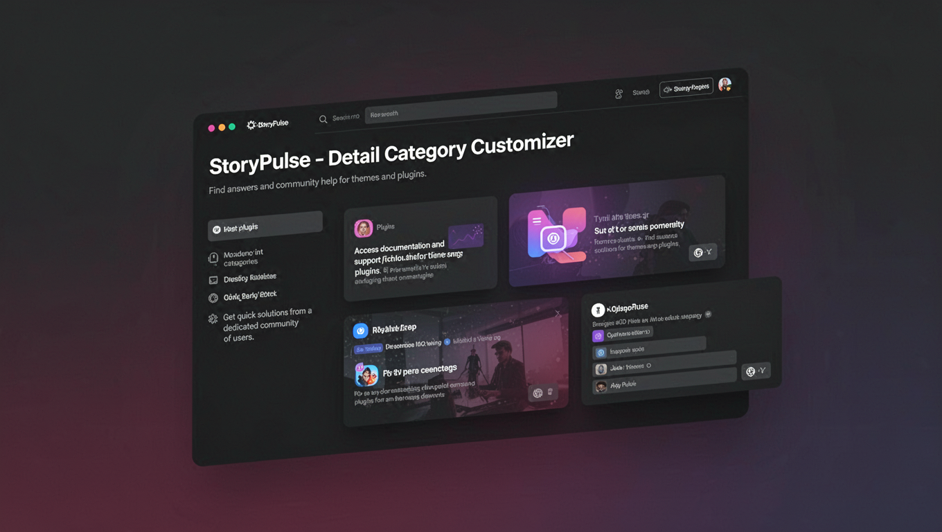 Preview of StoryPulse - Detail Category Customizer