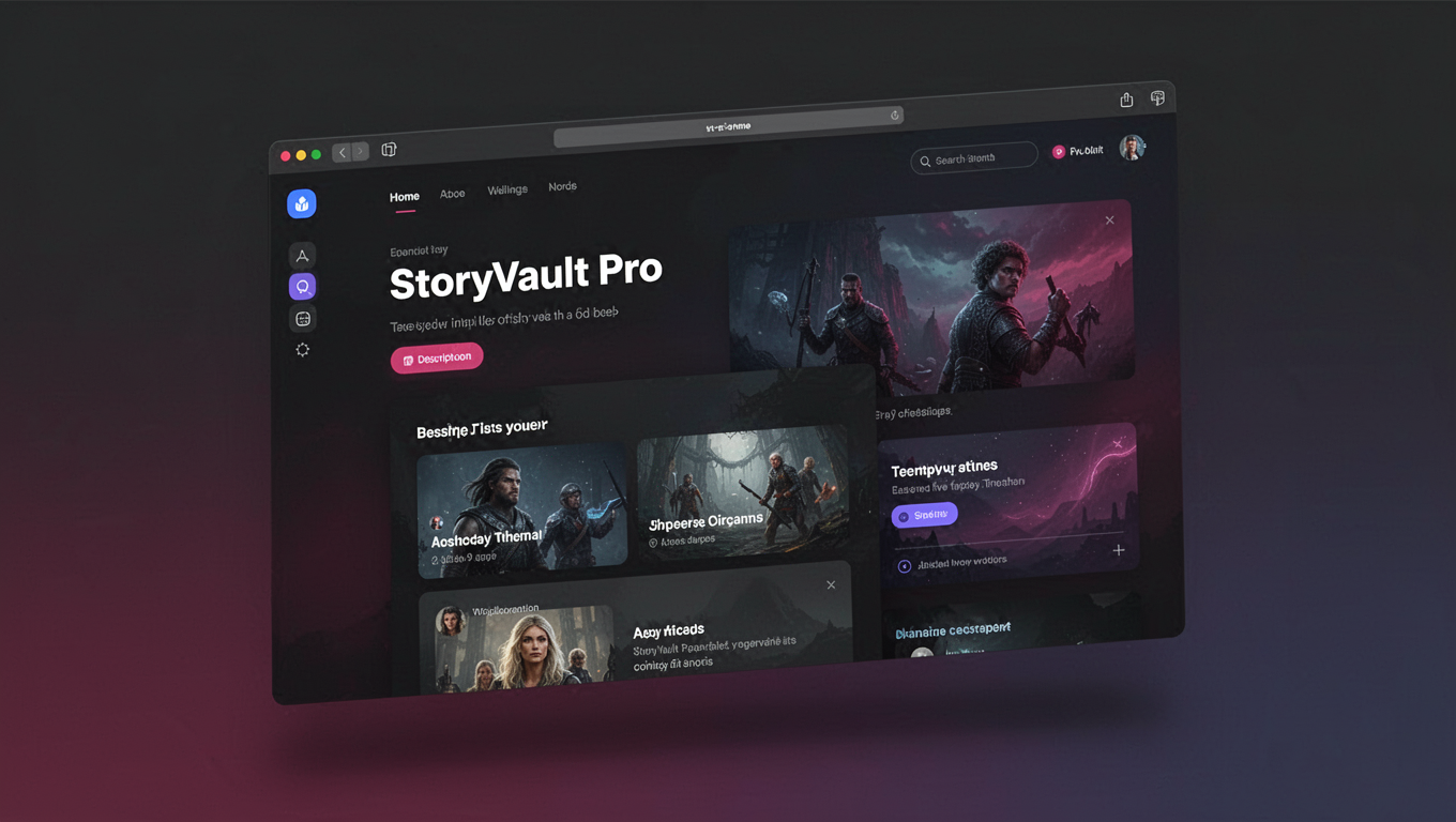 Preview of StoryVault Pro