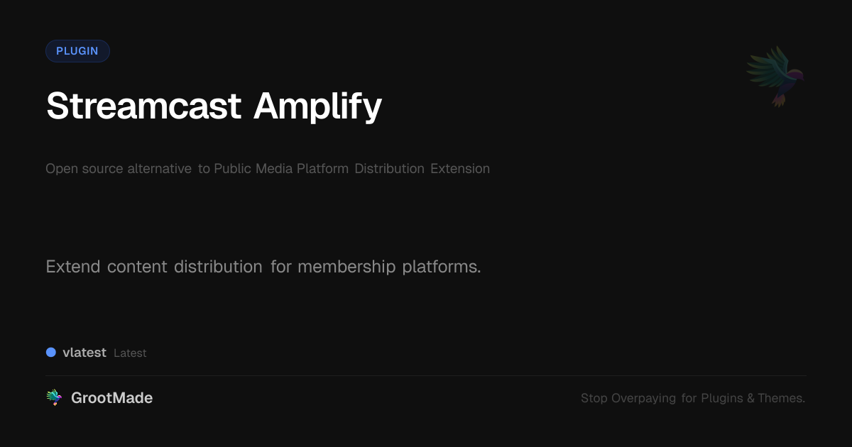 Preview of Streamcast Amplify
