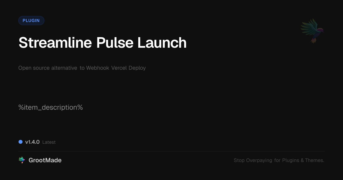 Preview of Streamline Pulse Launch