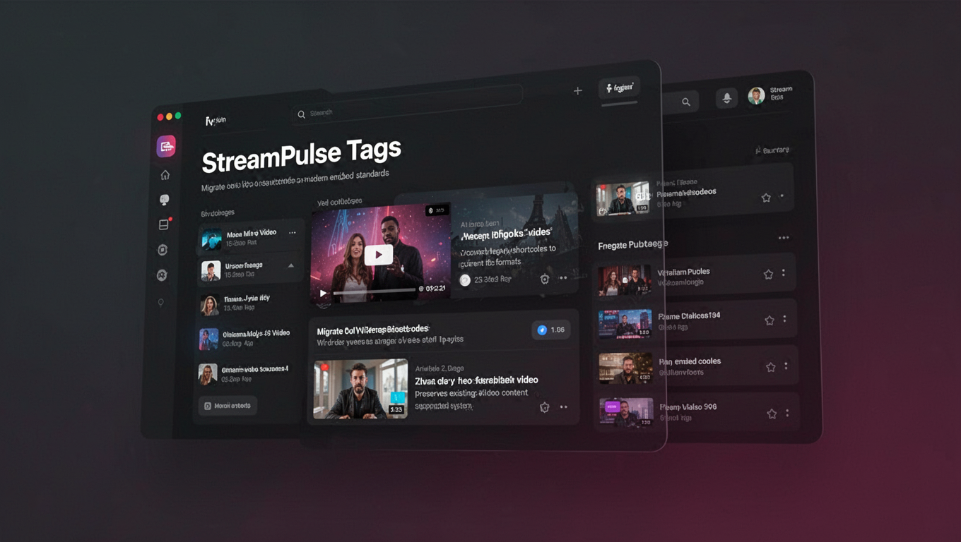 Preview of StreamPulse Tags