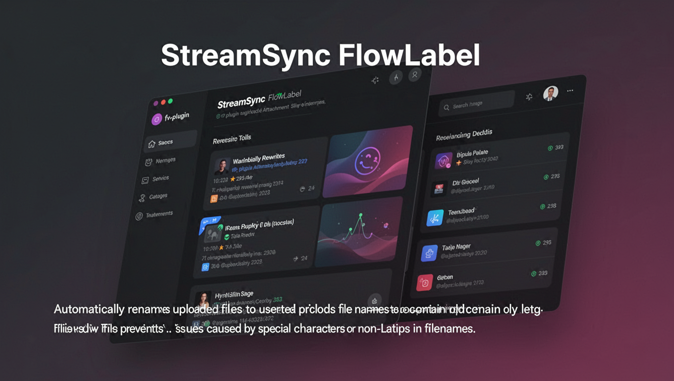 Preview of StreamSync FlowLabel