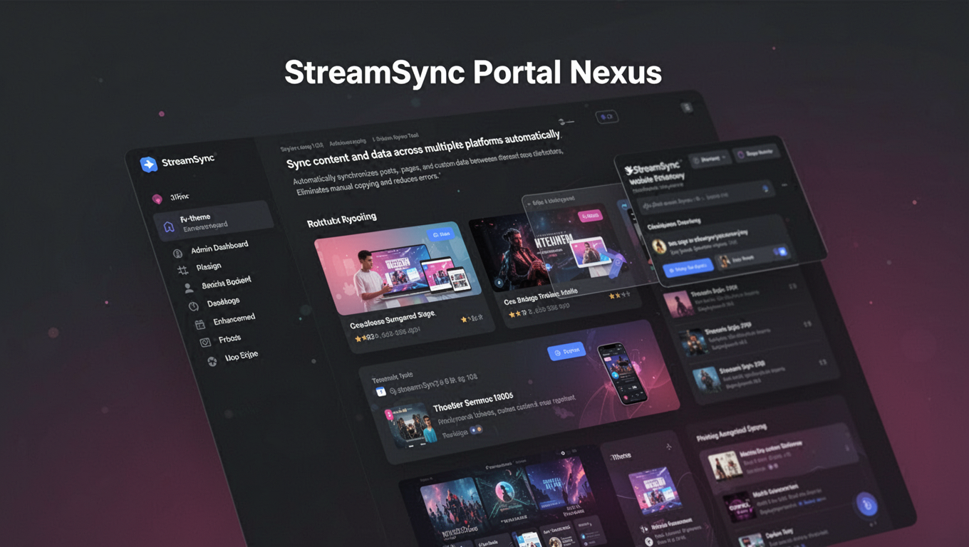 Preview of StreamSync Portal Nexus