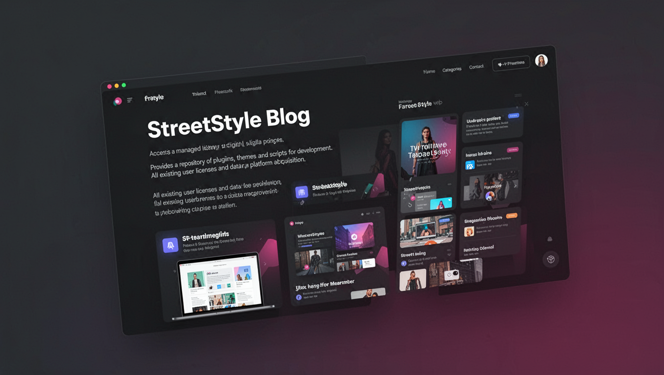 Preview of StreetStyle Blog