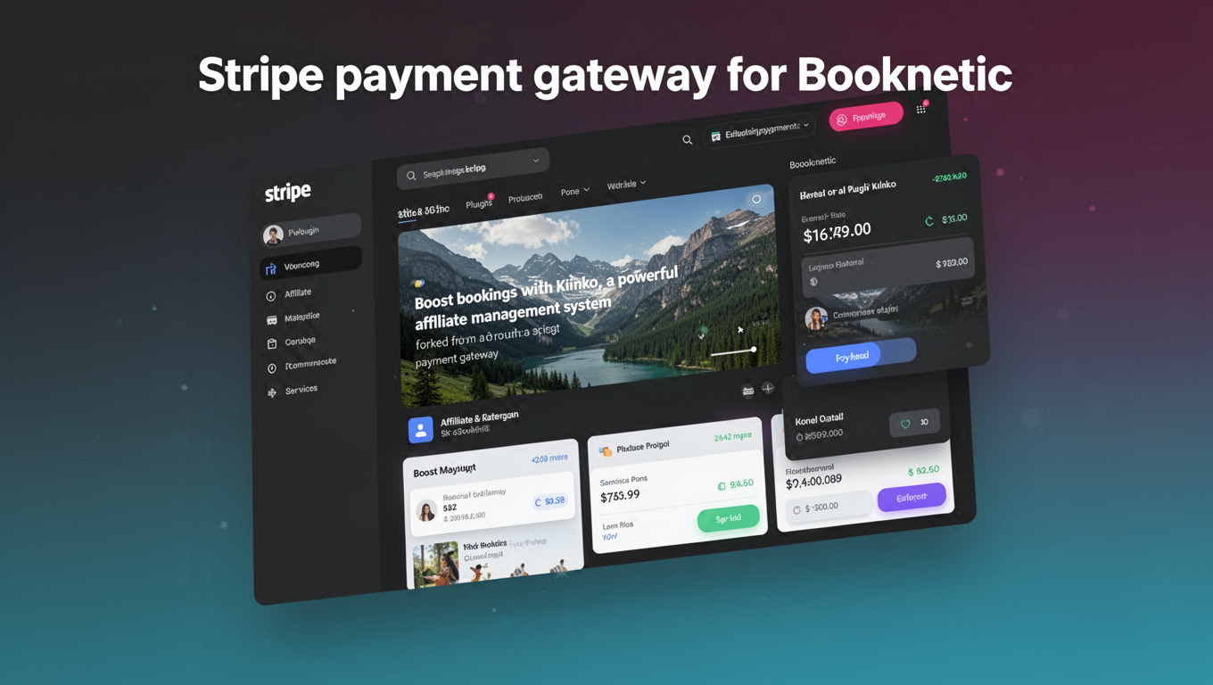 Preview of Stripe payment gateway for Booknetic