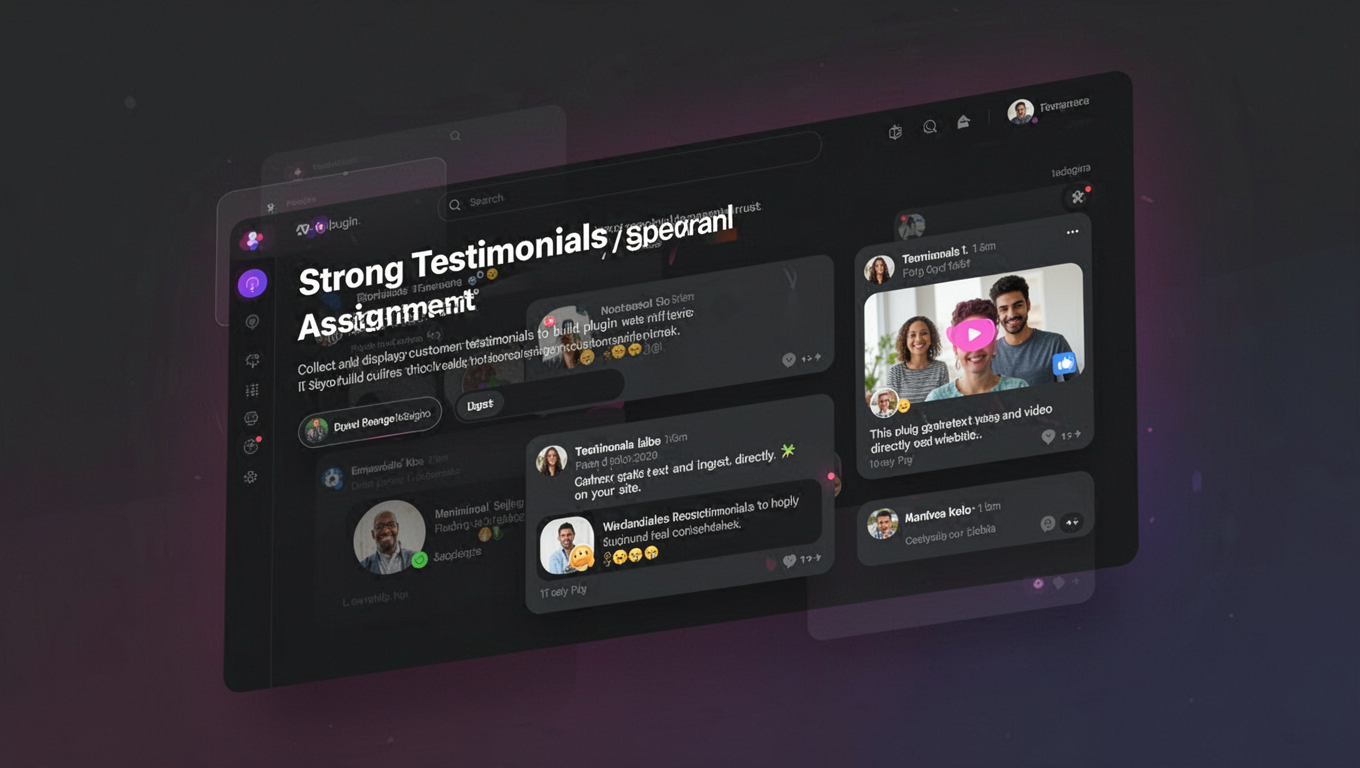 Preview of Strong Testimonials Assignment