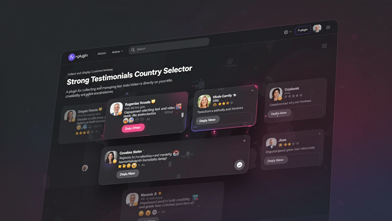 Preview of Strong Testimonials Country Selector