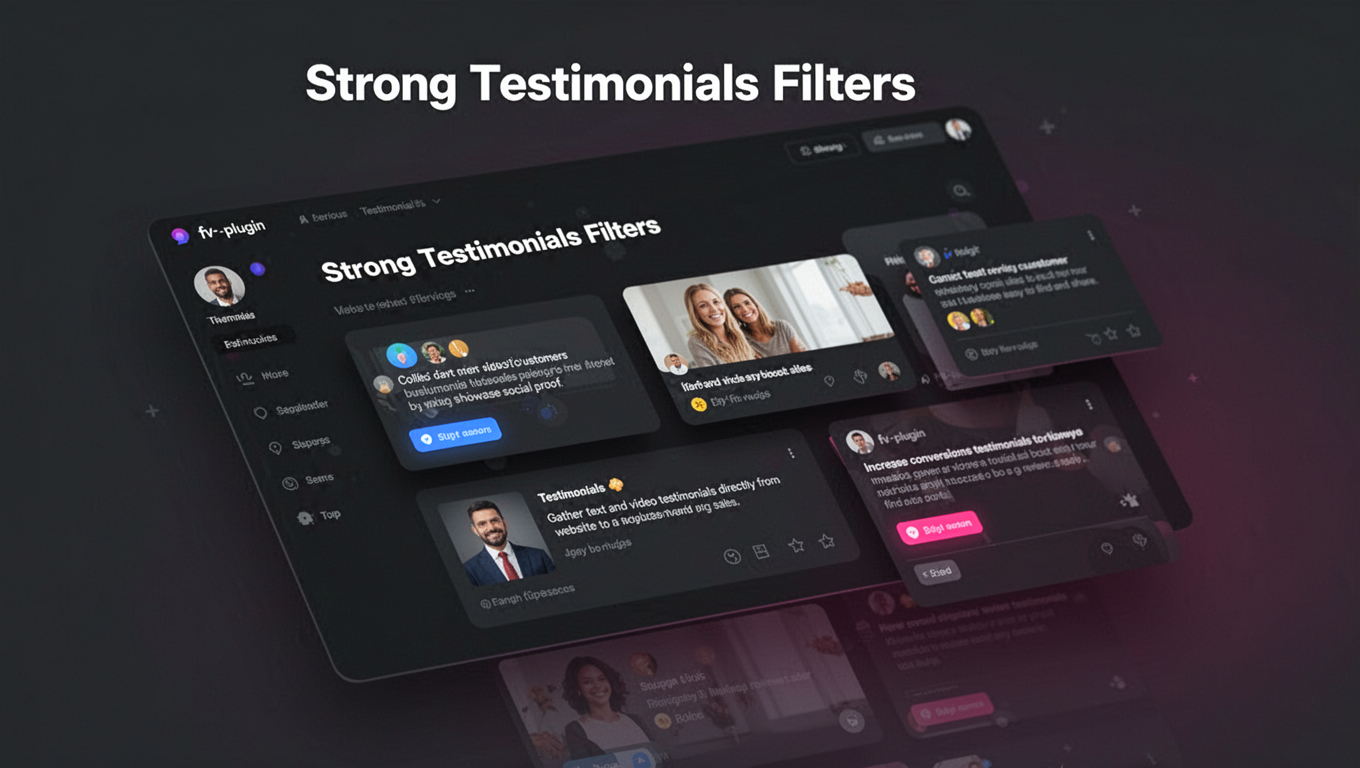 Preview of Strong Testimonials Filters