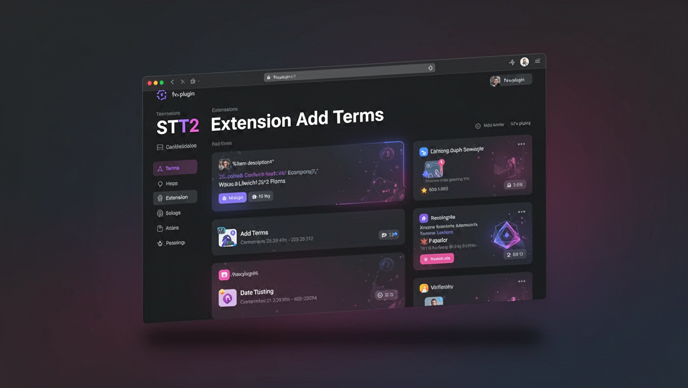 Preview of STT2 Extension Add Terms
