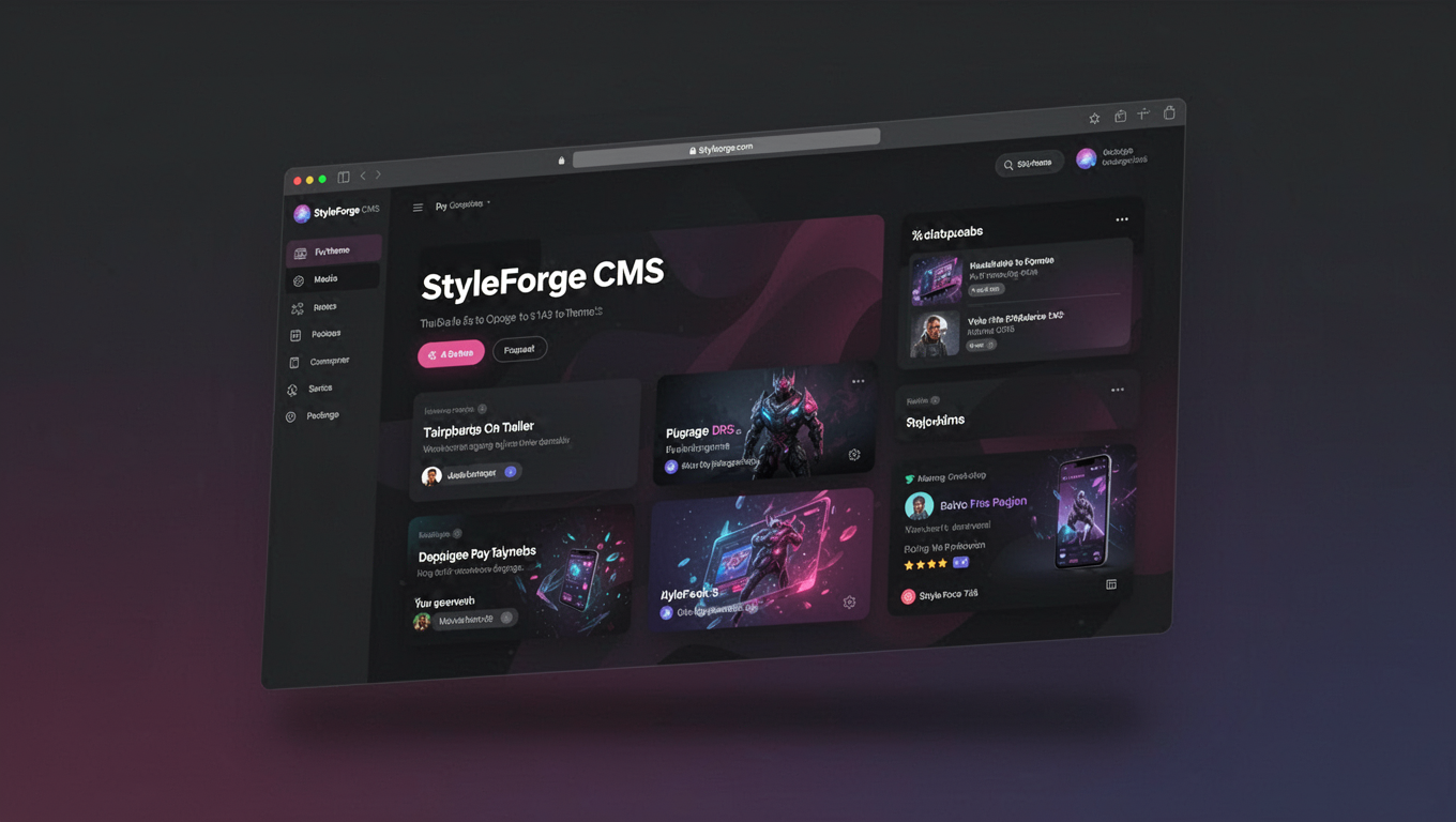 Preview of StyleForge CMS
