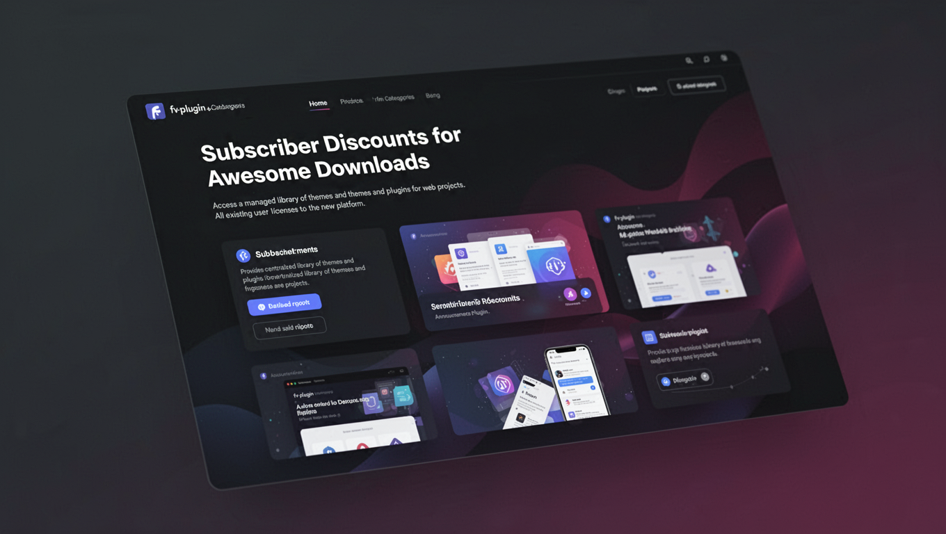 Preview of Subscriber Discounts for Awesome Downloads