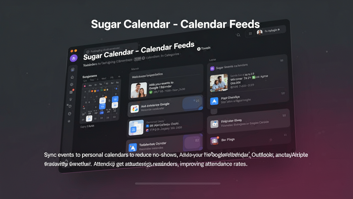 Preview of Sugar Calendar - Calendar Feeds