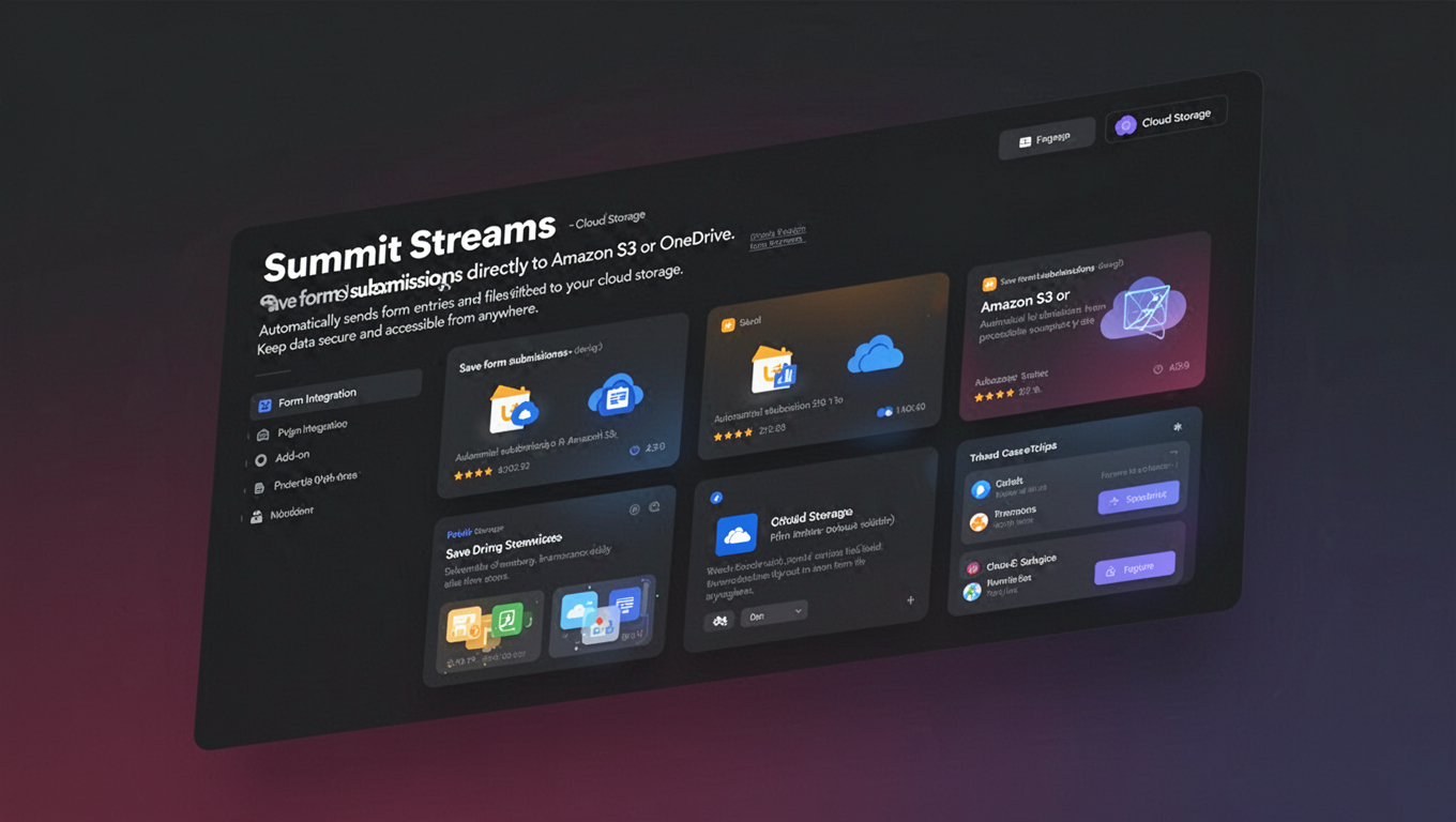 Preview of Summit Streams - Cloud Storage