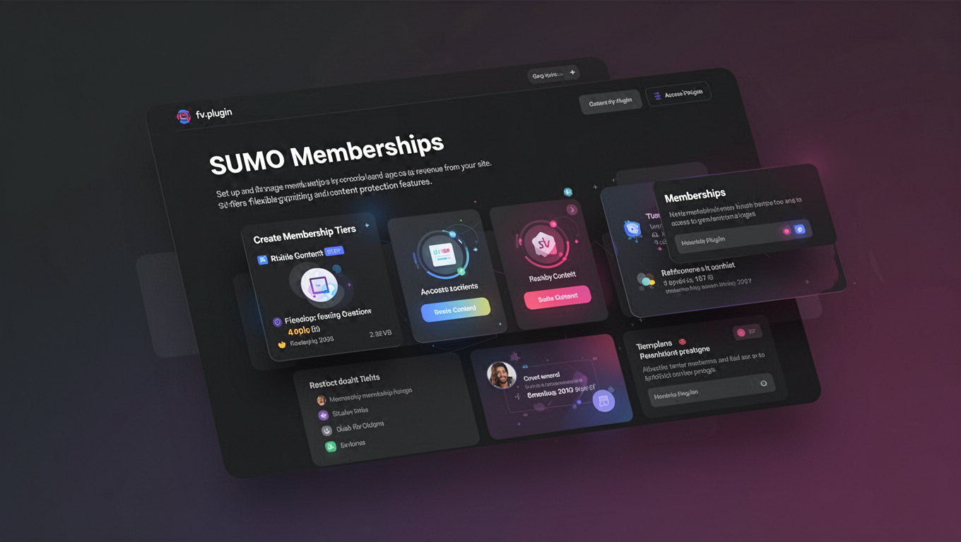 Preview of SUMO Memberships