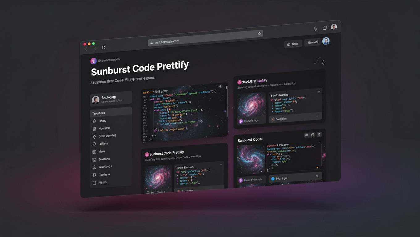 Preview of Sunburst Code Prettify