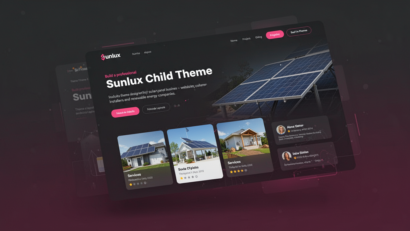 Preview of Sunlux Child Theme
