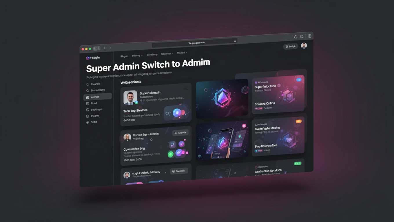 Preview of Super Admin Switch to Admin