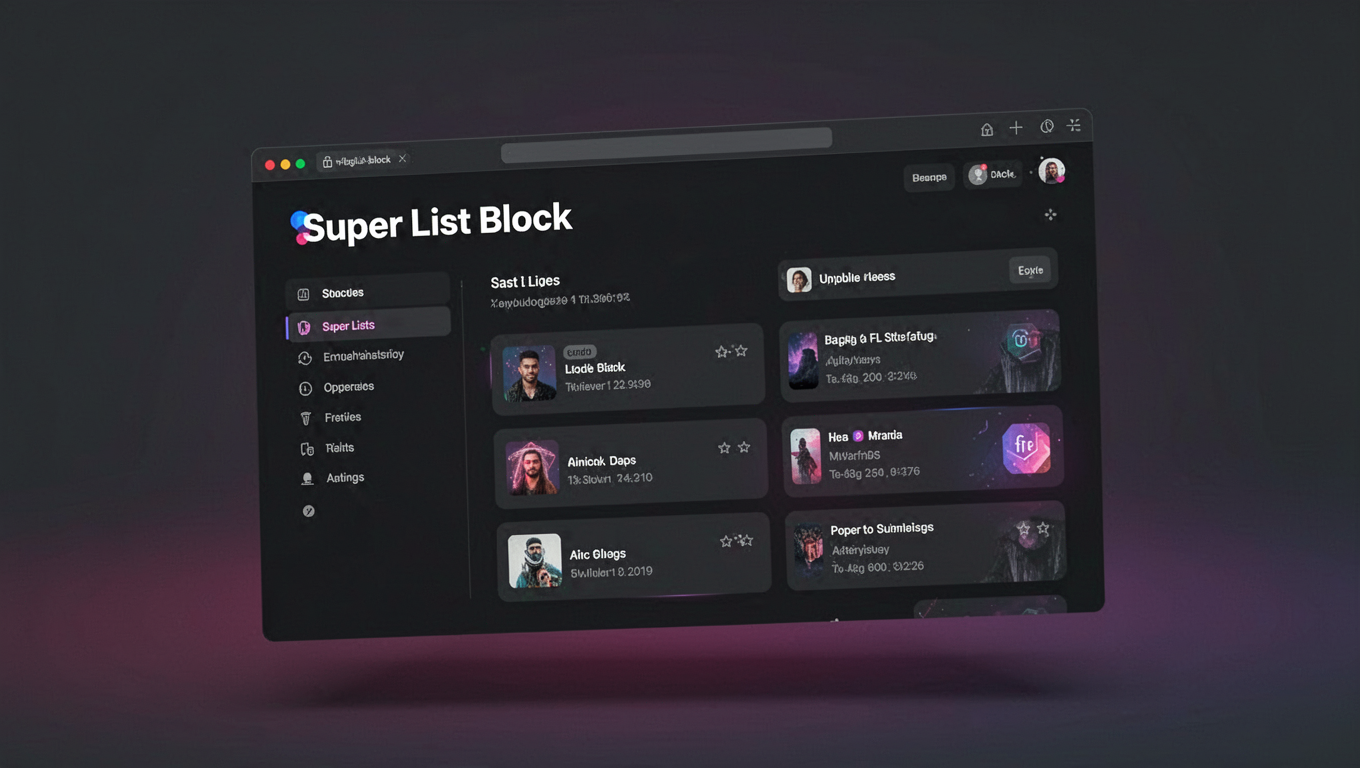 Preview of Super List Block