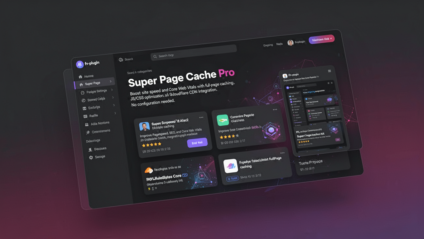 Preview of Super Page Cache Pro
