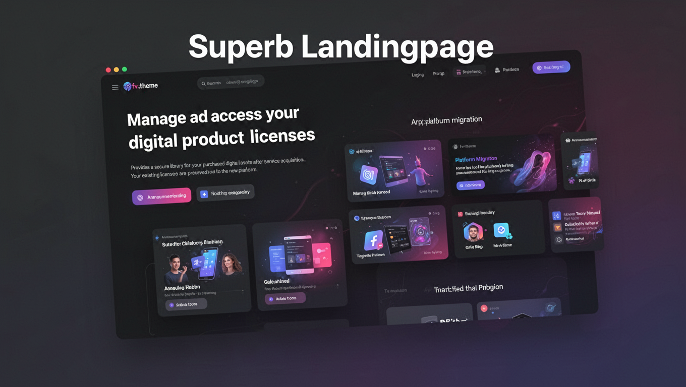 Preview of Superb Landingpage