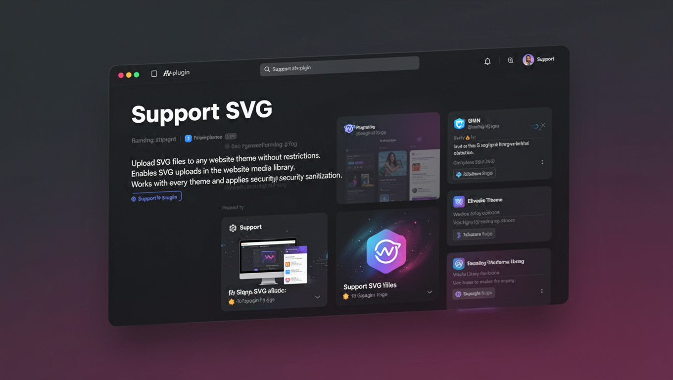 Preview of Support SVG