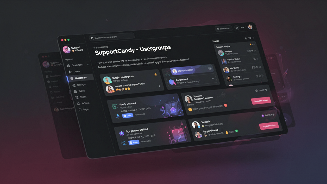 Preview of SupportCandy - Usergroups