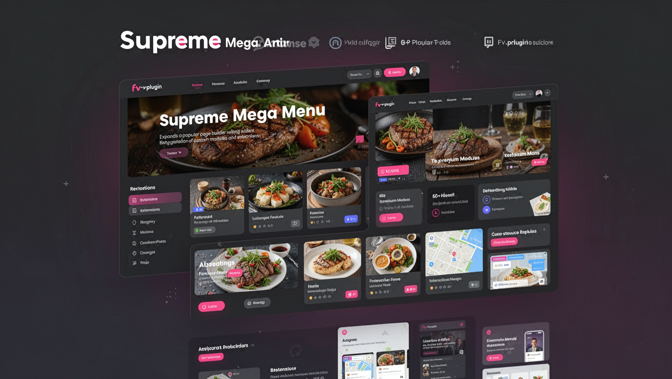 Preview of Supreme Mega Menu