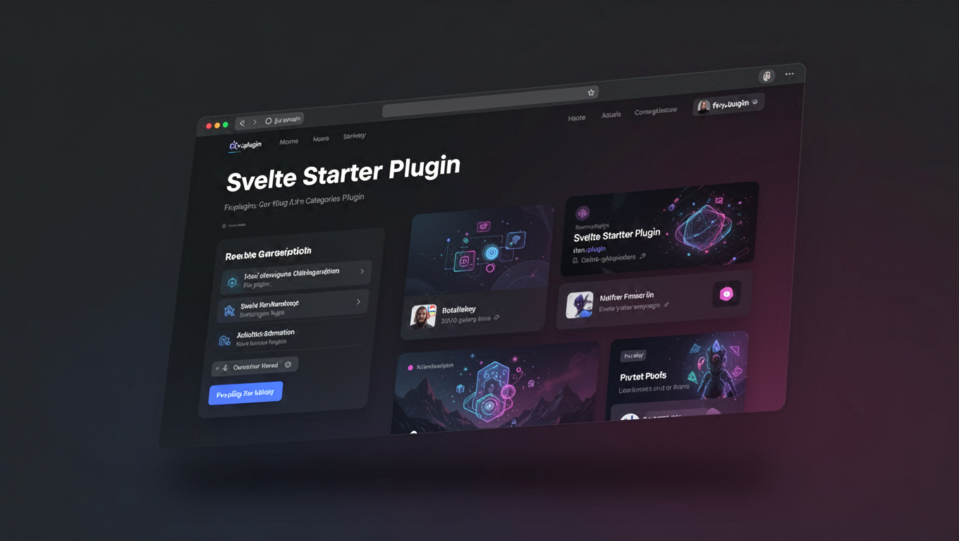 Preview of Svelte Starter Plugin