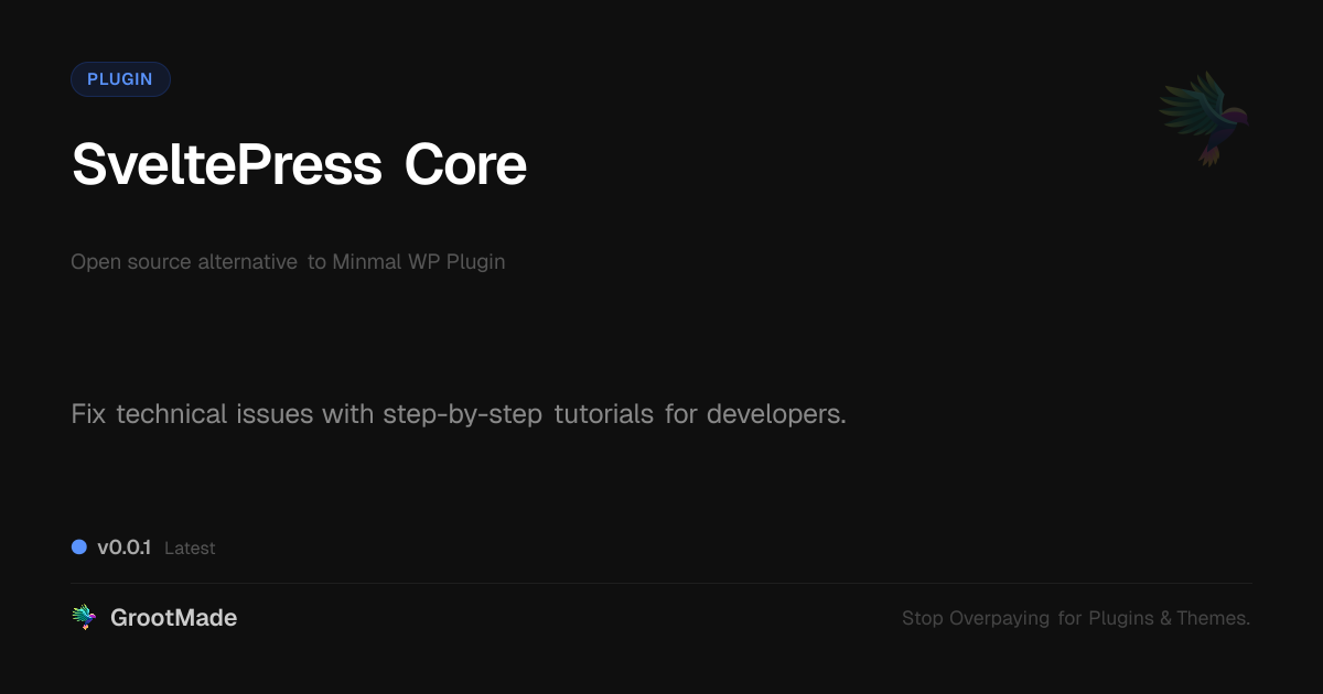 Preview of SveltePress Core