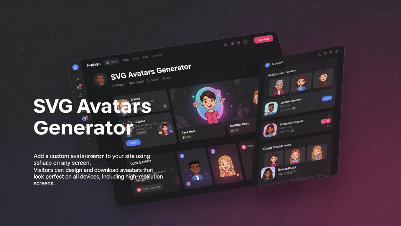 Preview of SVG Avatars Generator